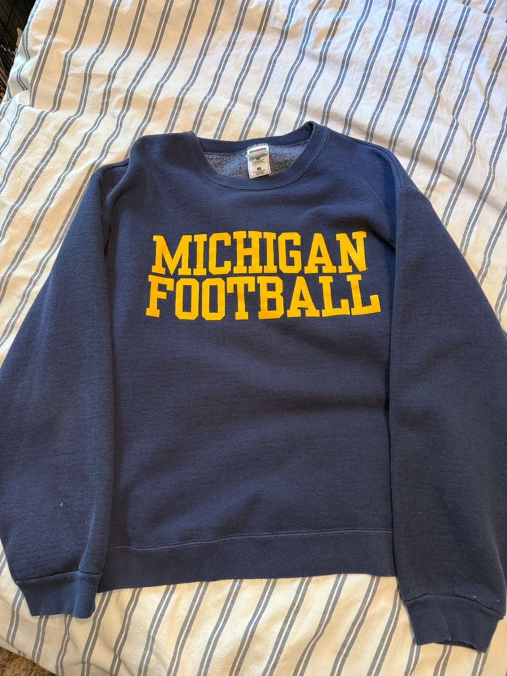 University of Michigan football sweatshirt